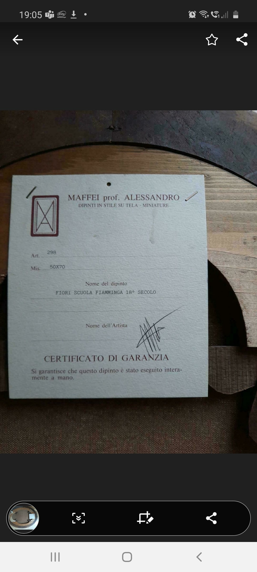 Prof Alessandro Maffei Gemälde