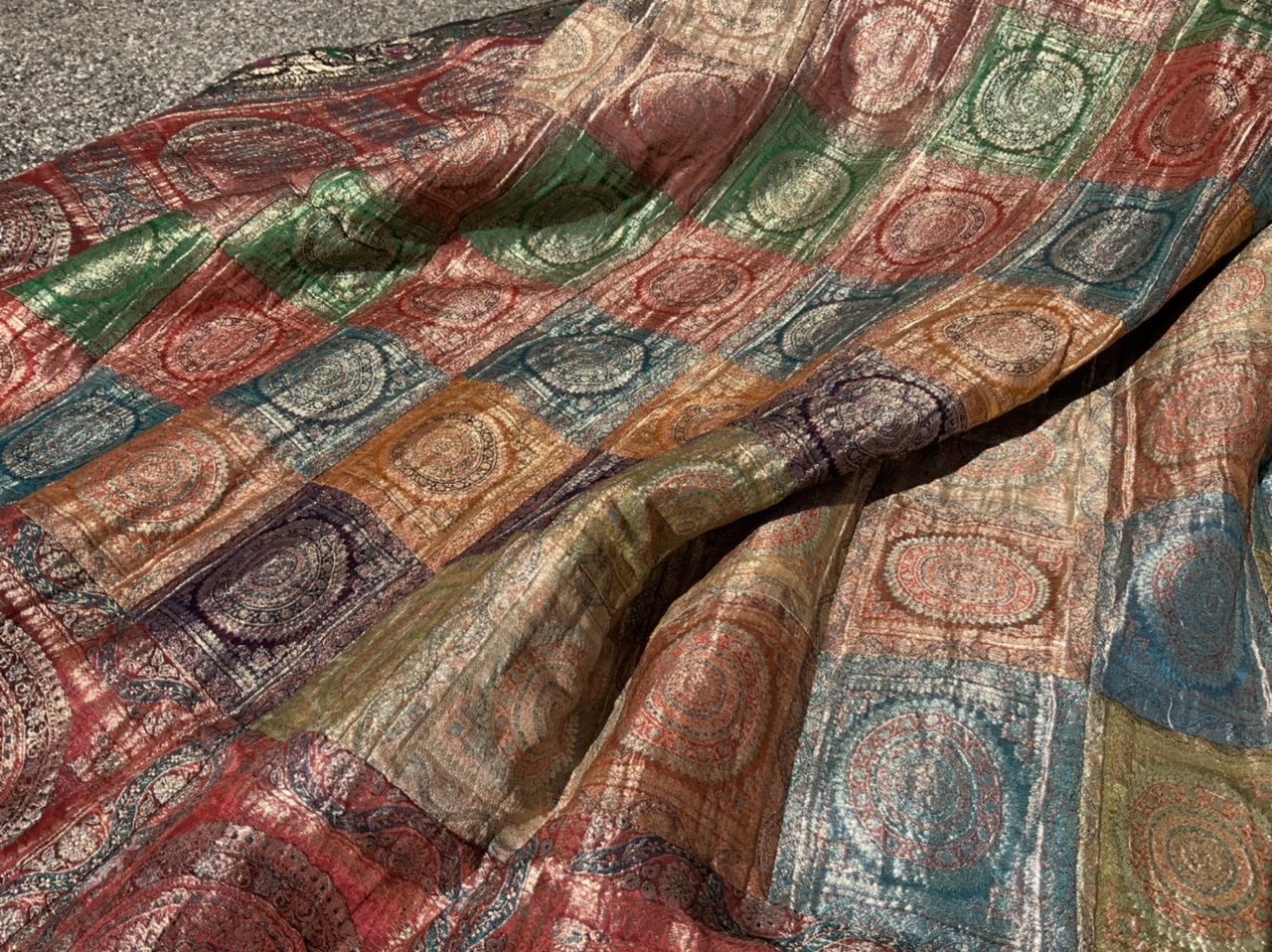 Große Tagesdecke aus Indien