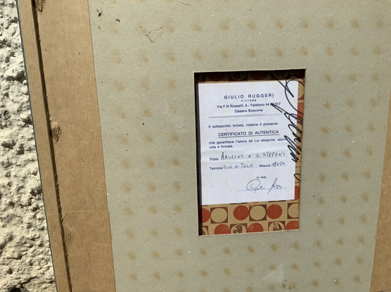 Giulio Ruggeri Original Bild handsigniert
