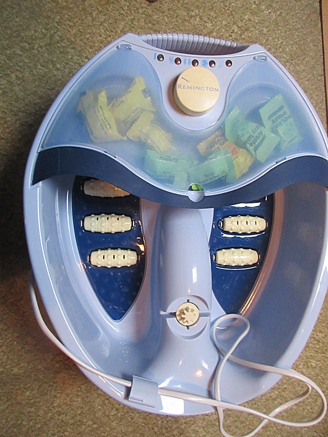 Sprudelfußbad / Fußmassage