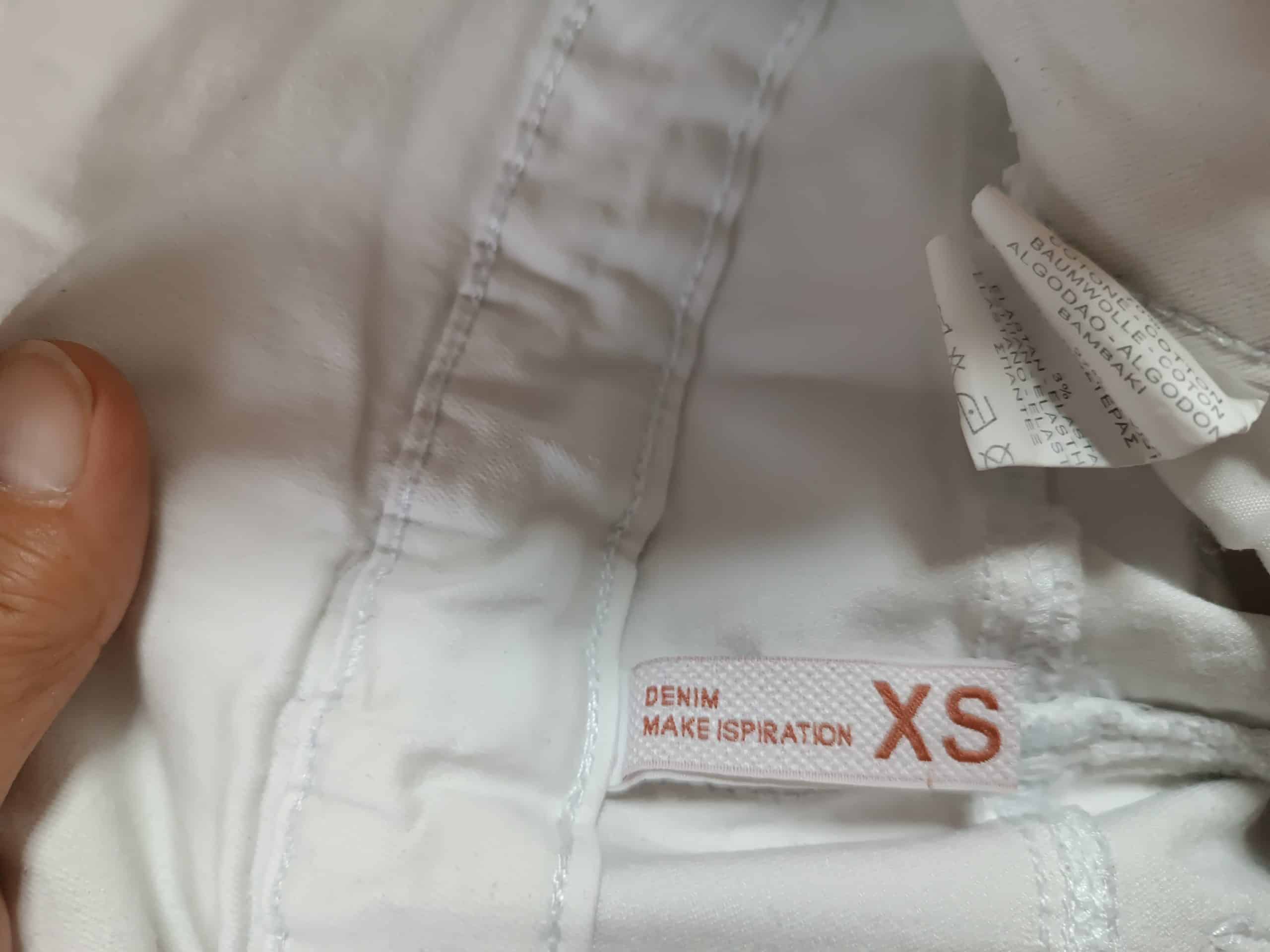 Weiße Stretchhose xs