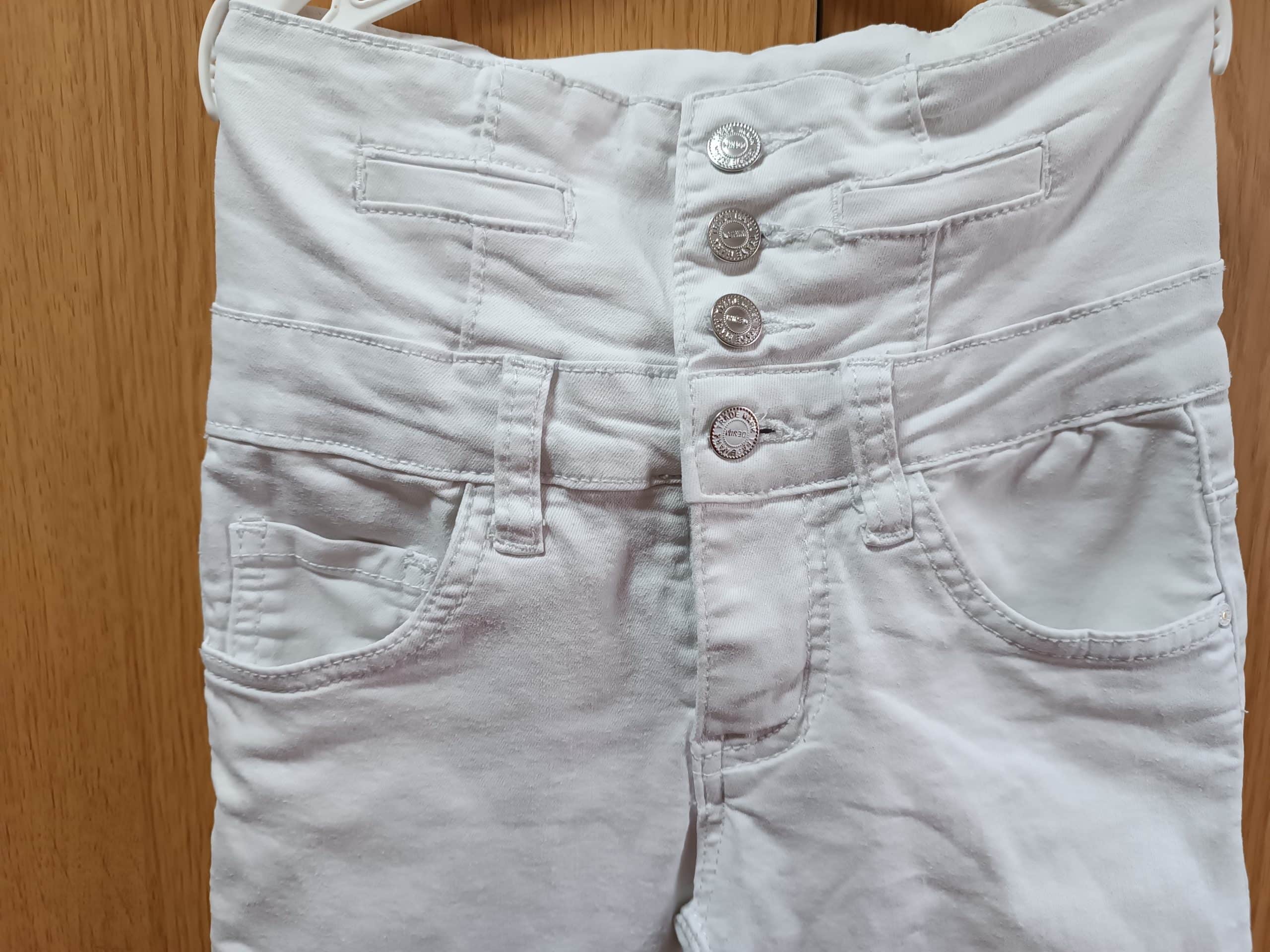 Weiße Stretchhose xs