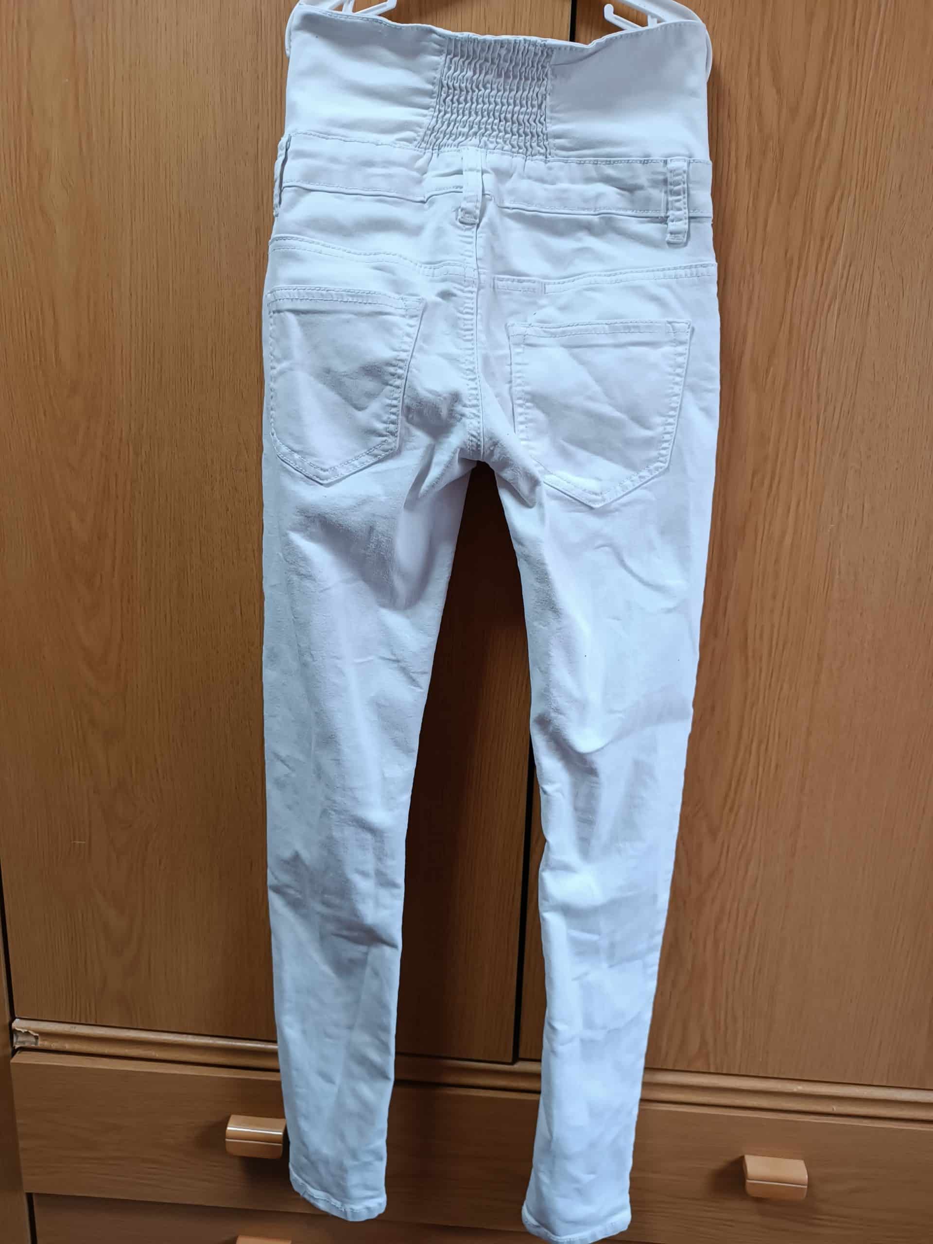 Weiße Stretchhose xs