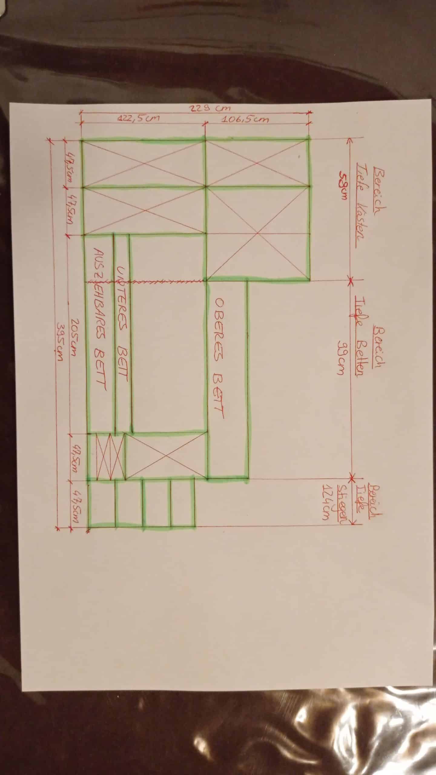 Stockbettzimmer / cam. letto a castello