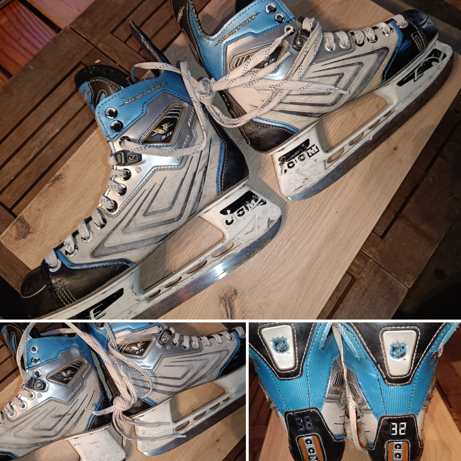 VERSCHIEDENE HOCKEY SCHLITTSCHUHE