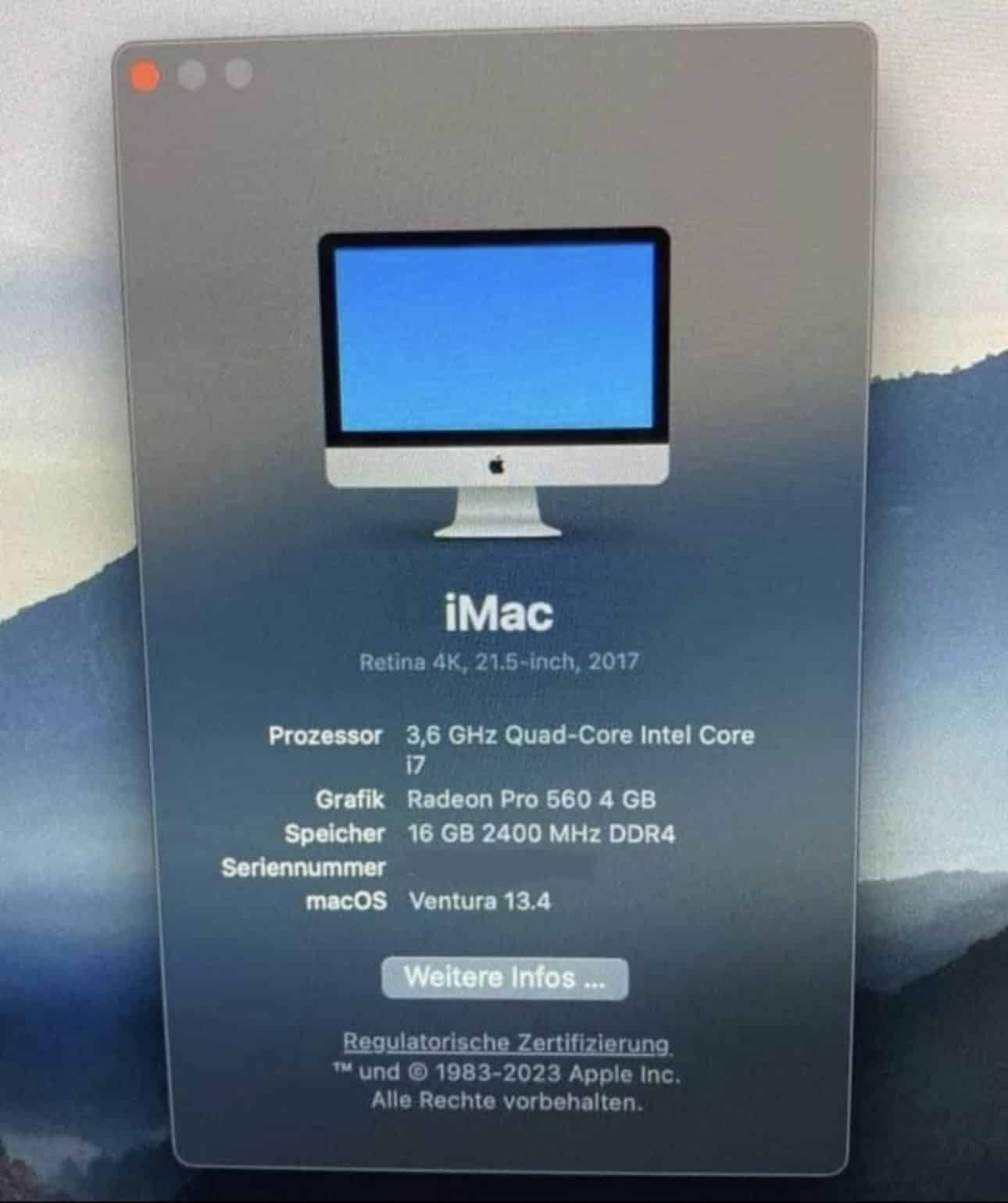 I mac 21.5 zoll 2017 4 k