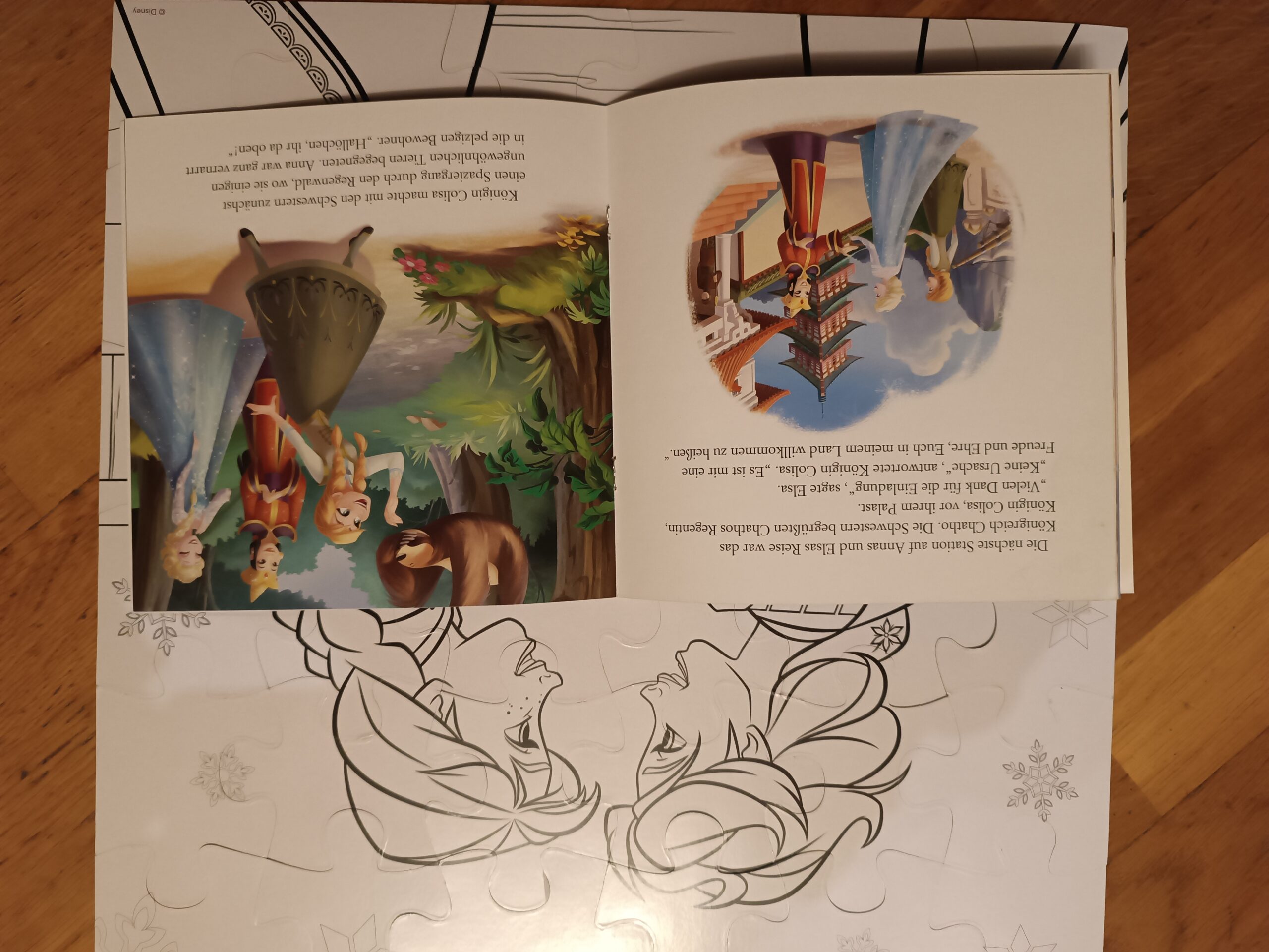 Eiskönigin Puzzle + Bilderbuch