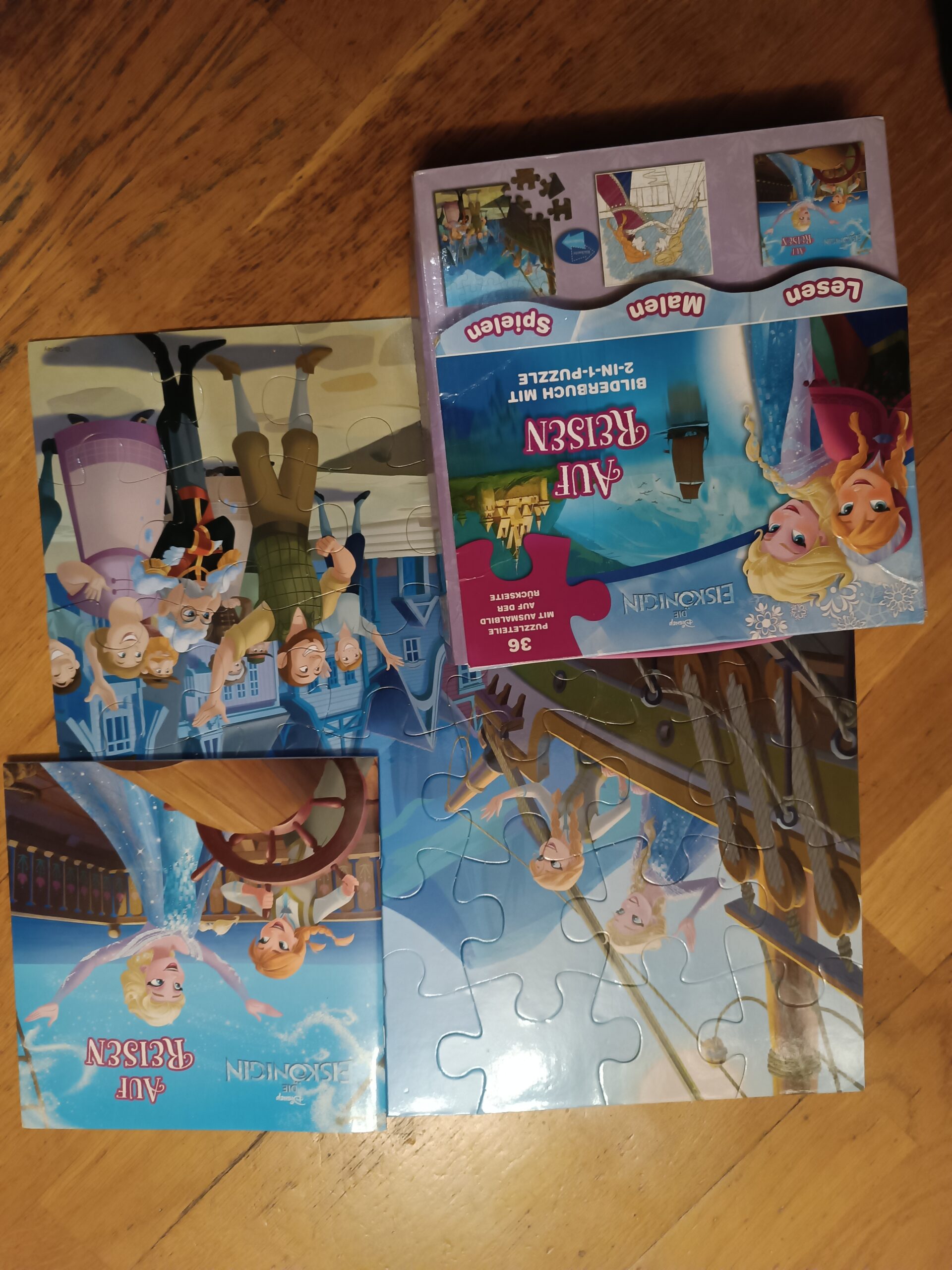 Eiskönigin Puzzle + Bilderbuch