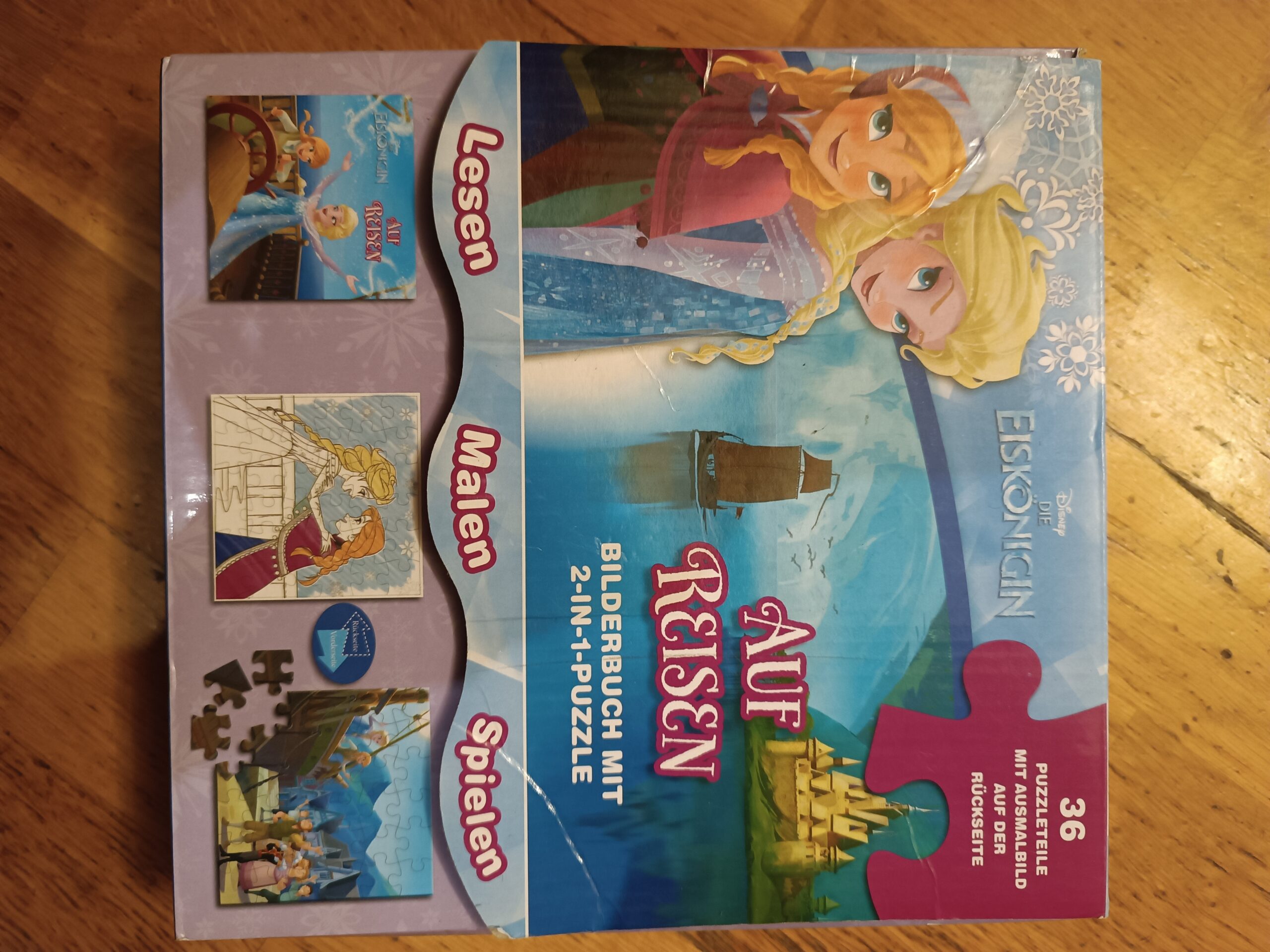 Eiskönigin Puzzle + Bilderbuch