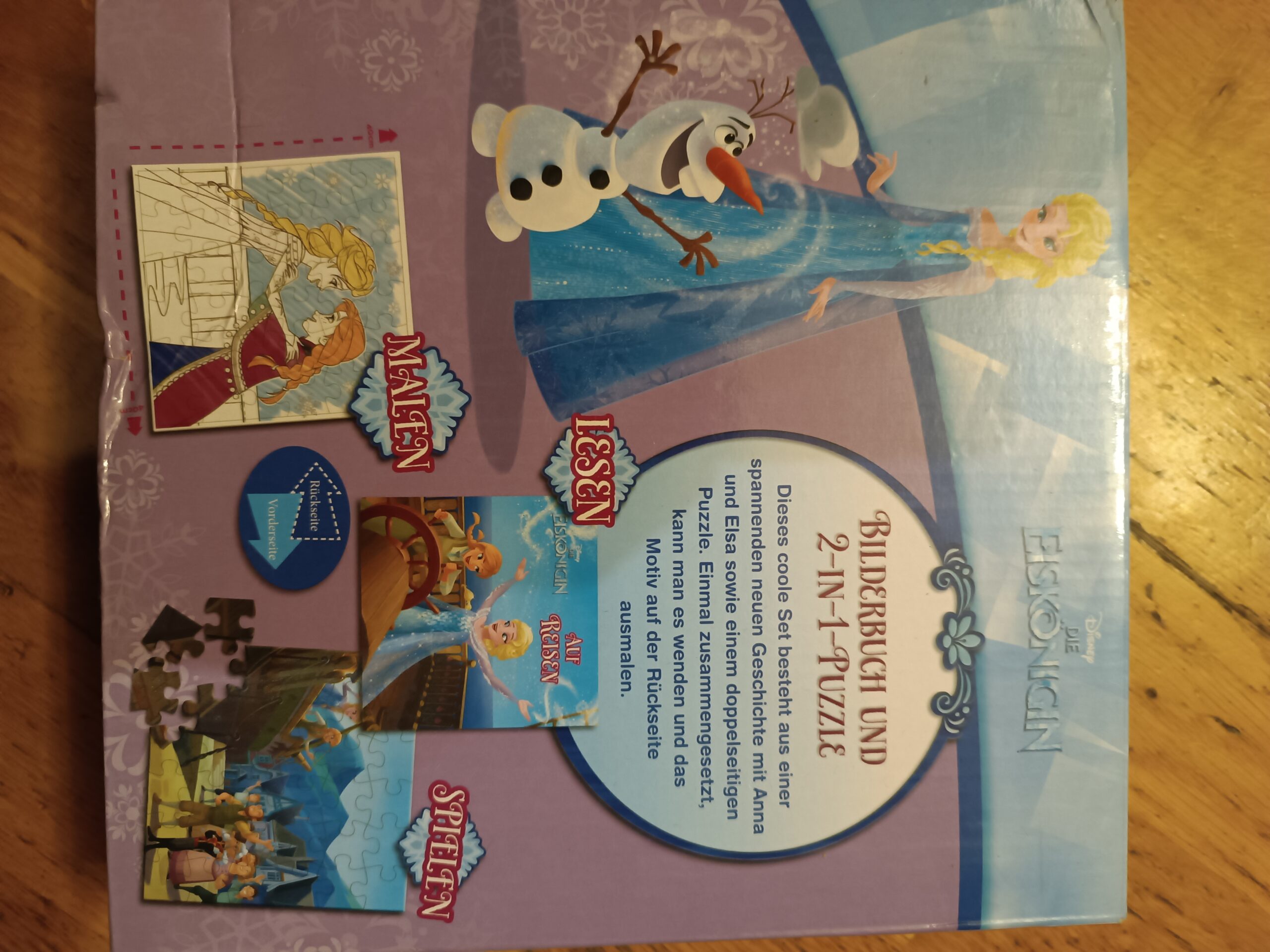 Eiskönigin Puzzle + Bilderbuch