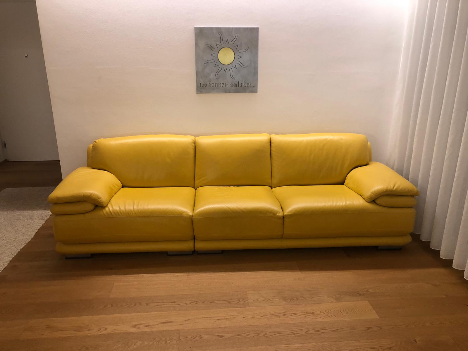 Hochwertiger Lederdivan