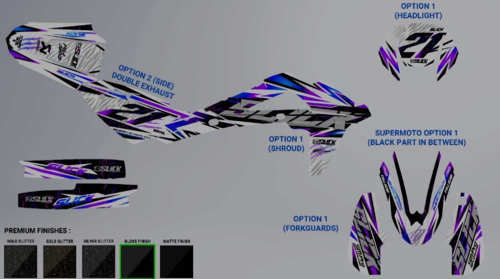 Dekor für Husqvarna SM 125ccm Baujahr 2012