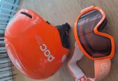 Pocito Helm xs-s und Skibrille im Set