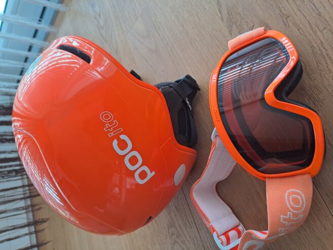 Pocito Helm xs-s und Skibrille im Set