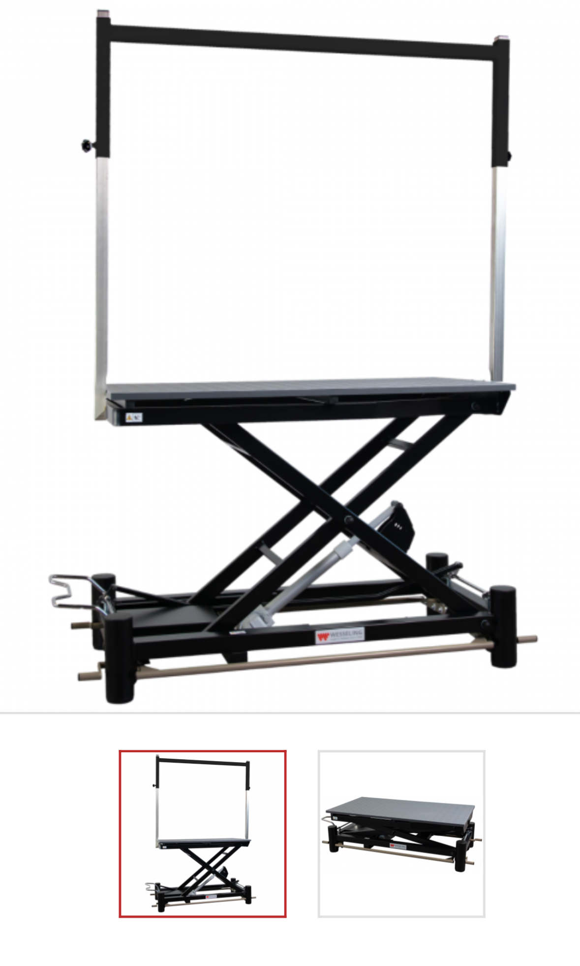 Höhenverstellbarer Tisch mit elektonischer Fussschaltung