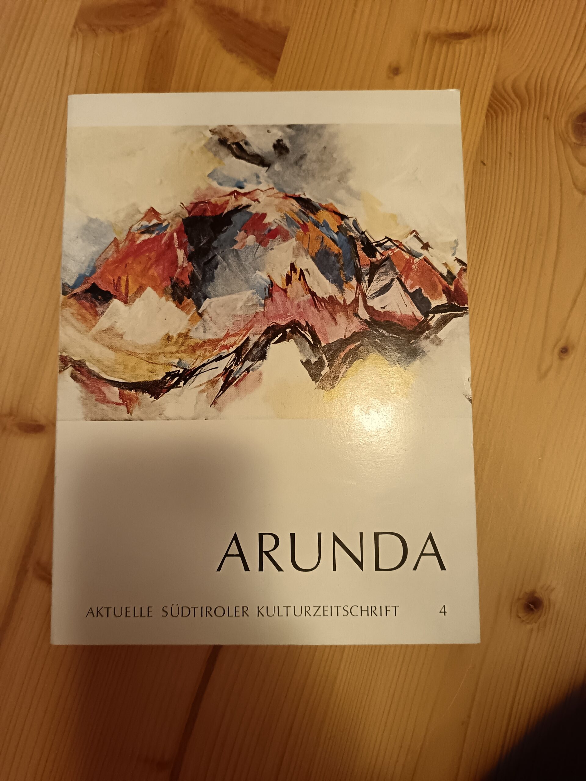 Arunda 4 – Aktuelle Südtiroler Kulturzeitschrift