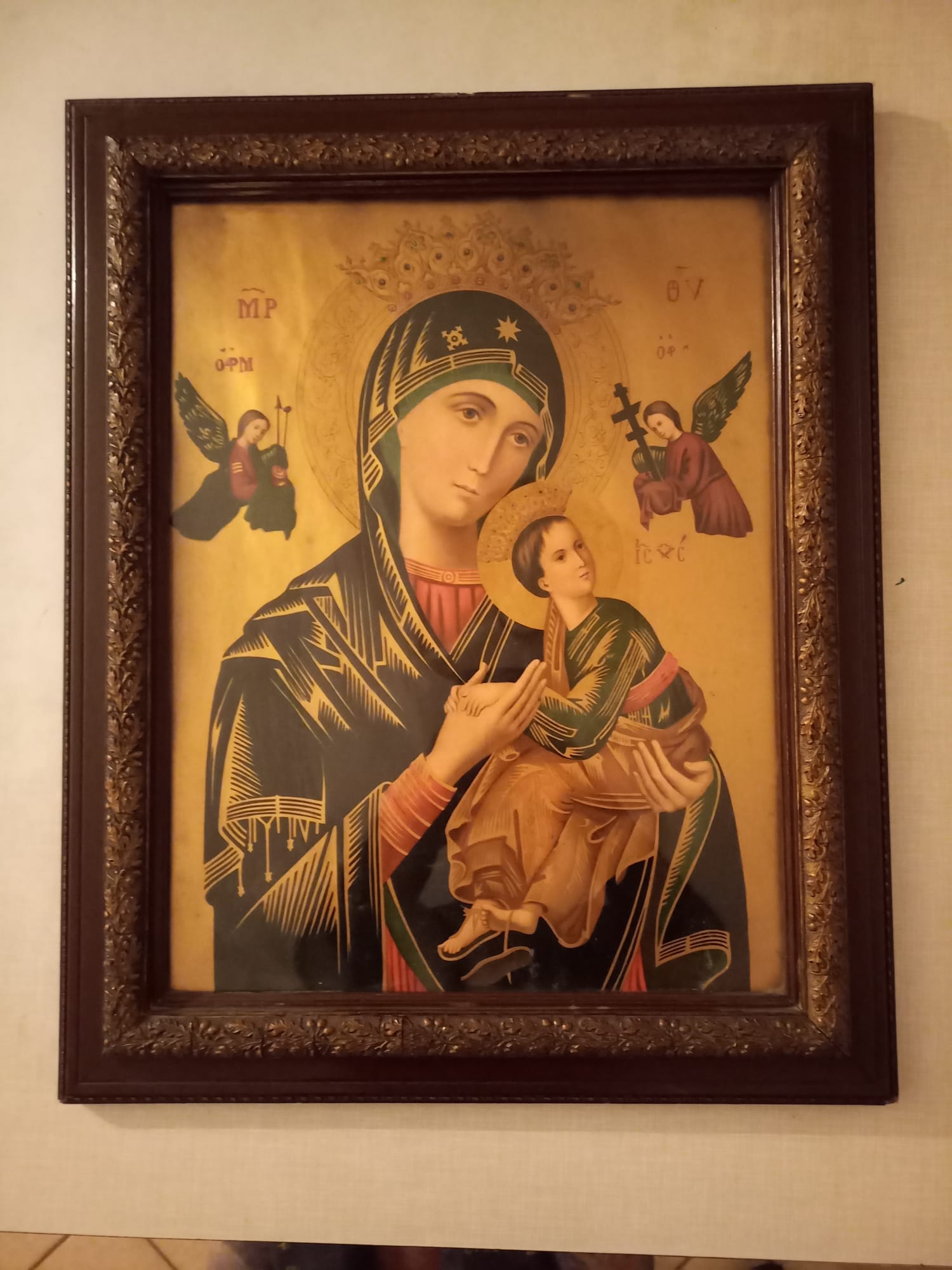 Ikone Bild mit Holzrahmen