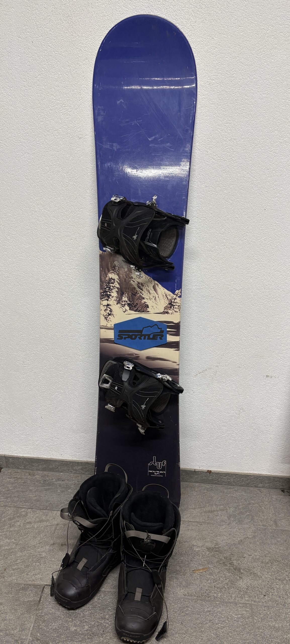 Snowboard mit Flow Bindung + Schuhe