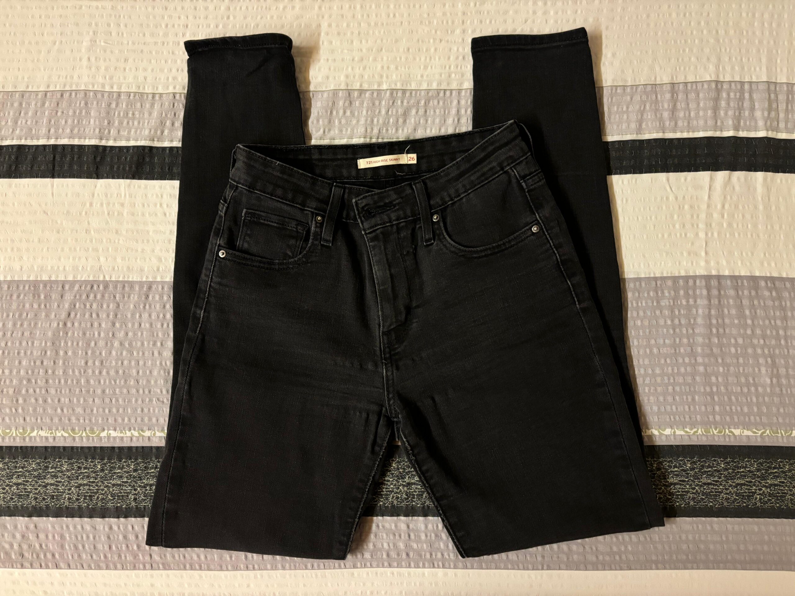 Levi’s schwarze 721 High Rise Skinny Jeans Neuwertig!
