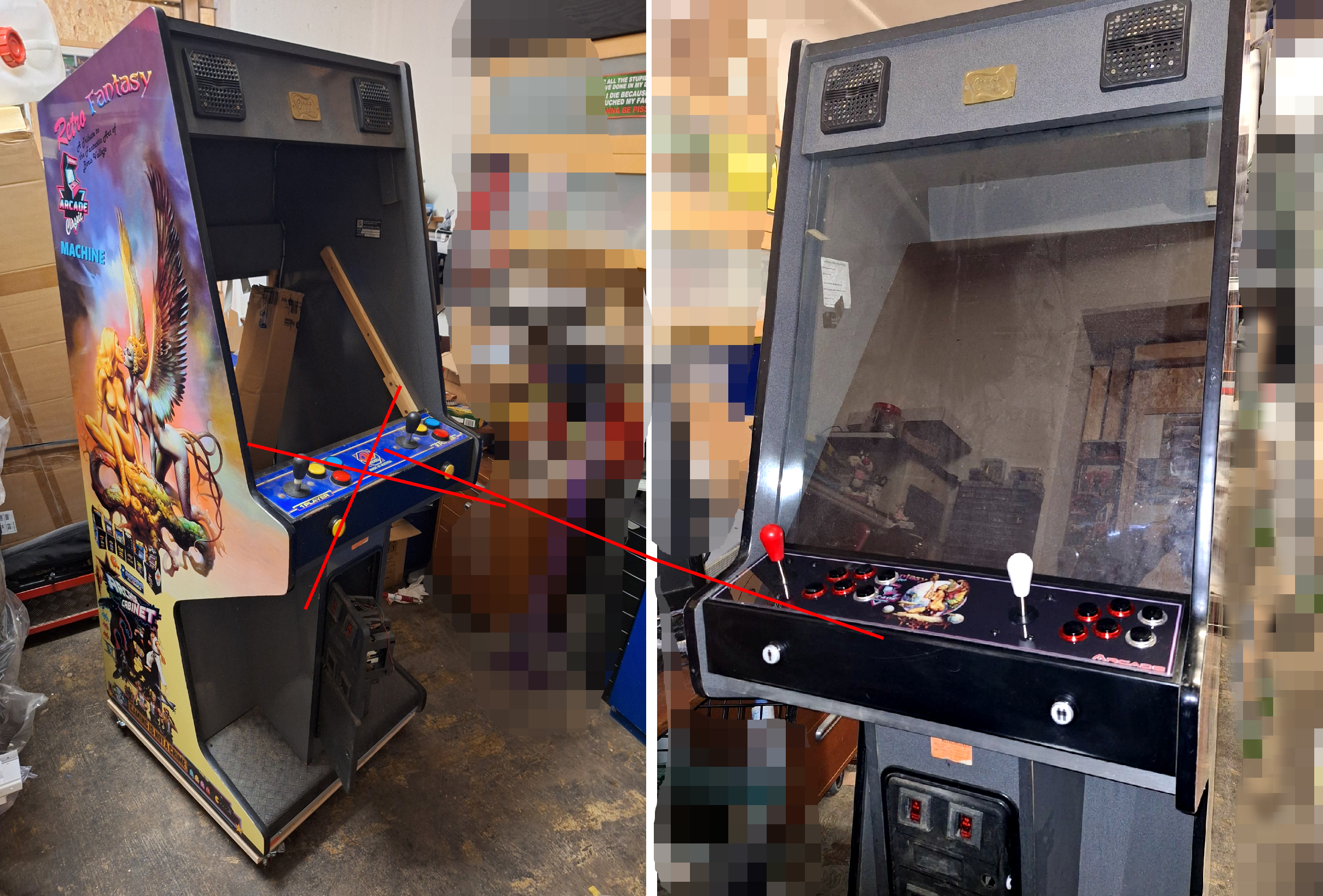 Einzelstück / Projekt Arcade Automat TAB Gigant 3000 Spiele Boris Vallejo