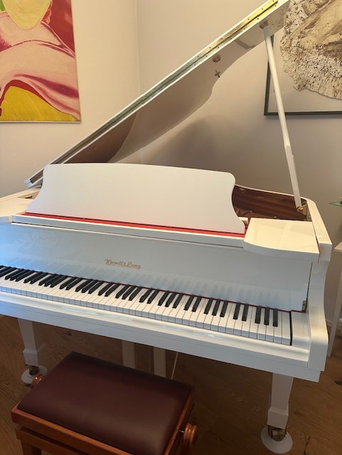 Weißer Wendl&Lung Klavierflügel