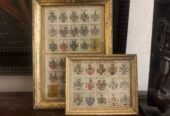 Alte Wappenstiche – Siebmacher – Tiroler Adel – historisch interessant – gerahmt
