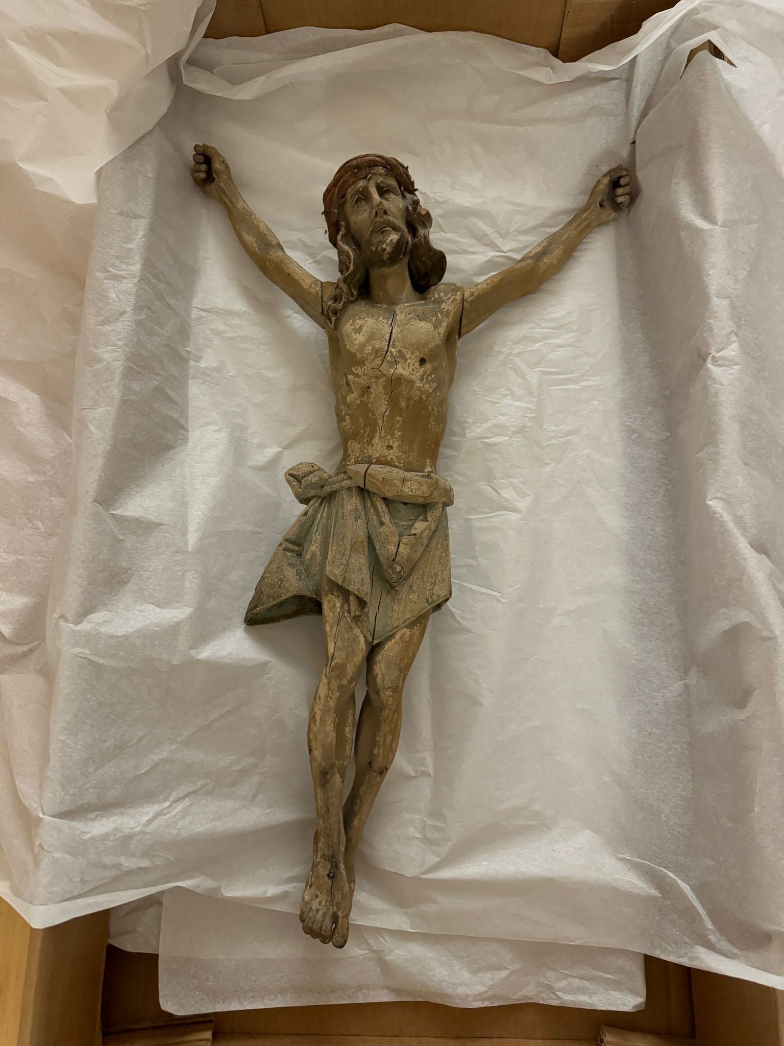 Grödner Christusfigur Holz, geschnitzt