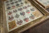 Alte Wappenstiche – Siebmacher – Tiroler Adel – historisch interessant – gerahmt