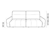 Sofa Mateo mit elektrischem Relax-System – moderner Komfort und intelligente Technologie