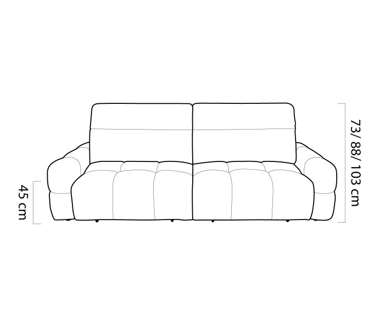 Sofa Mateo mit elektrischem Relax-System – moderner Komfort und intelligente Technologie