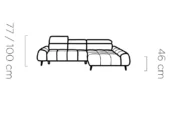 Ecksofa Mavel S – intelligenter Komfort und modernes, leichtes Design