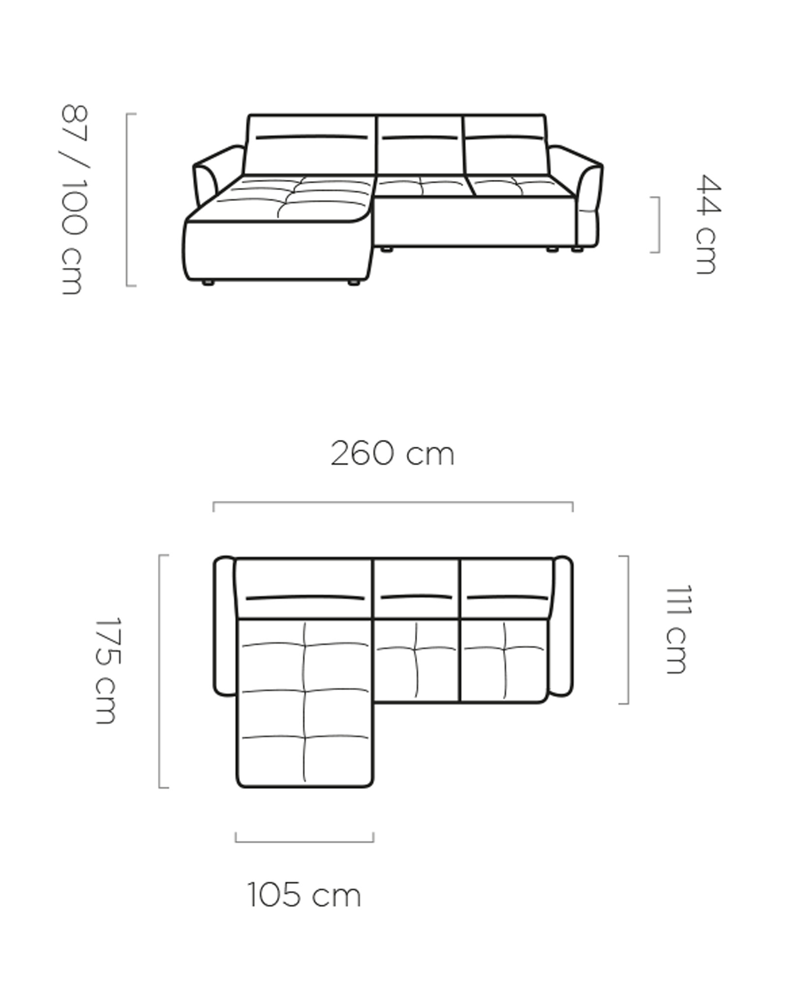 Ecksofa Murillo Mini – kompakter Komfort, moderne Funktionen und sofort verfügbar