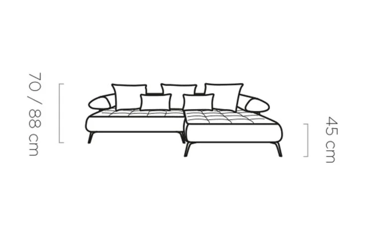 Ecksofa Seledo Mini – modernes Design und technologischer Komfort in elegantem Schwarz