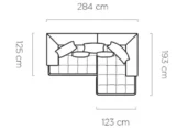 Ecksofa Seledo Mini – modernes Design und technologischer Komfort in elegantem Schwarz