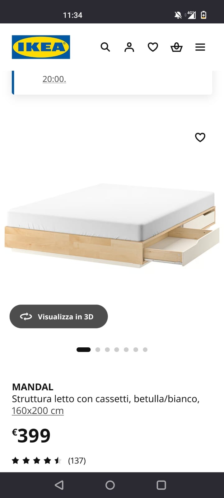 Doppelbett IKEA mit 4 Schubladen