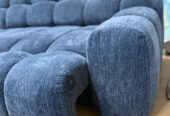 Ecksofa Campile – sofort verfügbar in eleganter Nachtblau-Ausführung