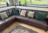 Echte Ledercouch zu verkaufen