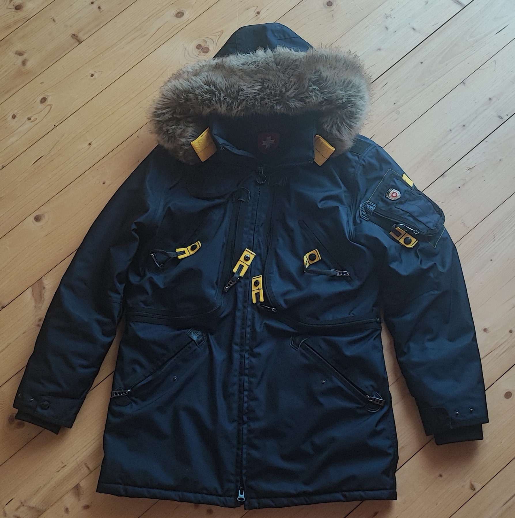 Wellensteyn Rescue Team Winterjacke – Herren Gr. L – Schwarz – Top Zustand