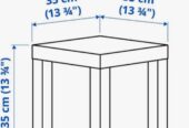 3x IKEA LACK Beistelltisch Weiß 35×35 cm – neu & originalverpackt