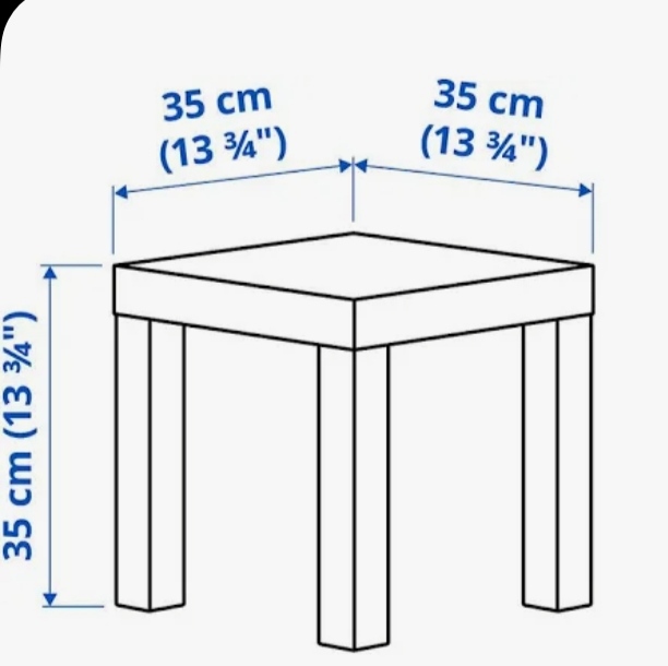 3x IKEA LACK Beistelltisch Weiß 35×35 cm – neu & originalverpackt