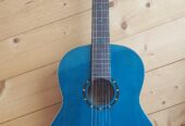 Gitarre: Ortega Konzertgitarre R121SNOC inkl. Original Gigbag – Blau – Sehr guter Zustand