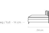 Boxspringbett MADISON 160×200 – sofort verfügbar | Elegantes Design & maximaler Schlafkomfort
