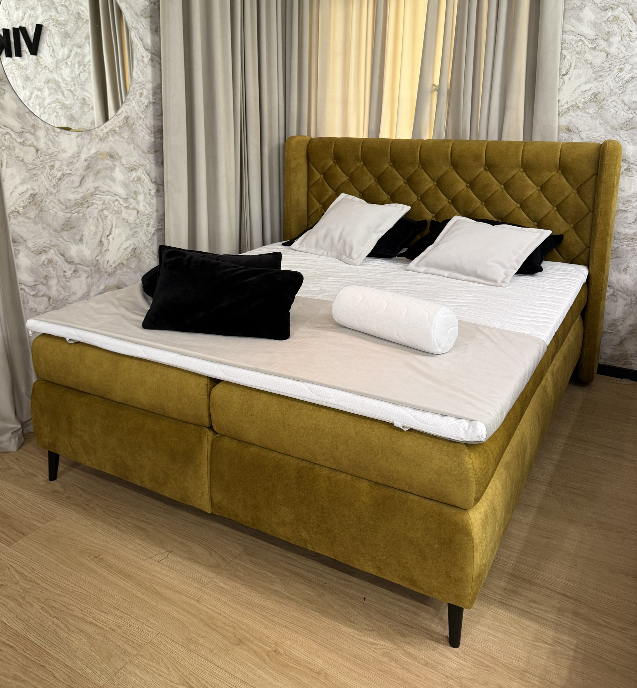 Boxspringbett MADISON 160×200 – sofort verfügbar | Elegantes Design & maximaler Schlafkomfort