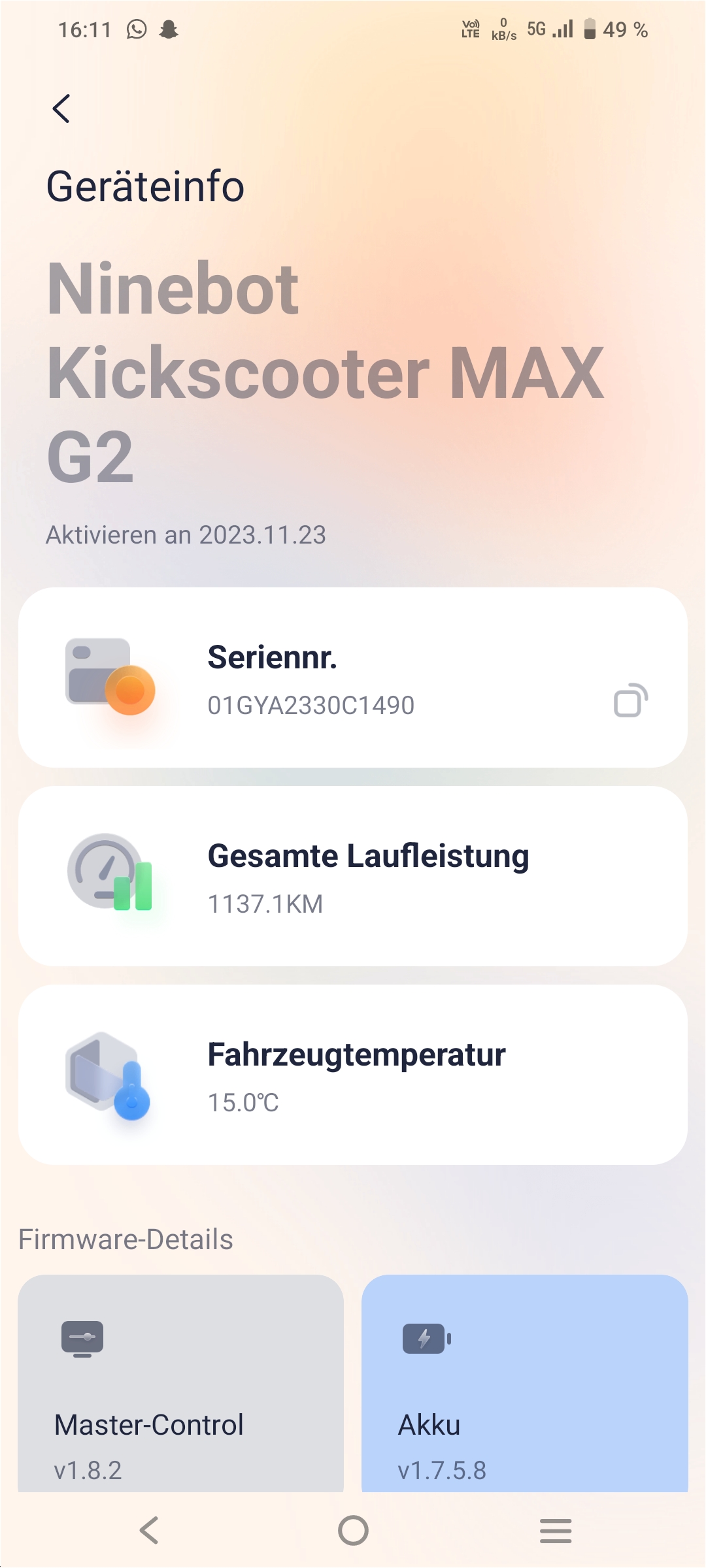 E Roller Segway Ninebot Max G2