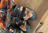 Kletterschuhe, Karabiner & Sicherungsgerät