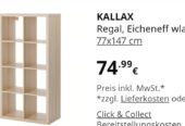 Kallax Regale verschiedene Größen in Buche