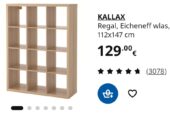 Kallax Regale verschiedene Größen in Buche