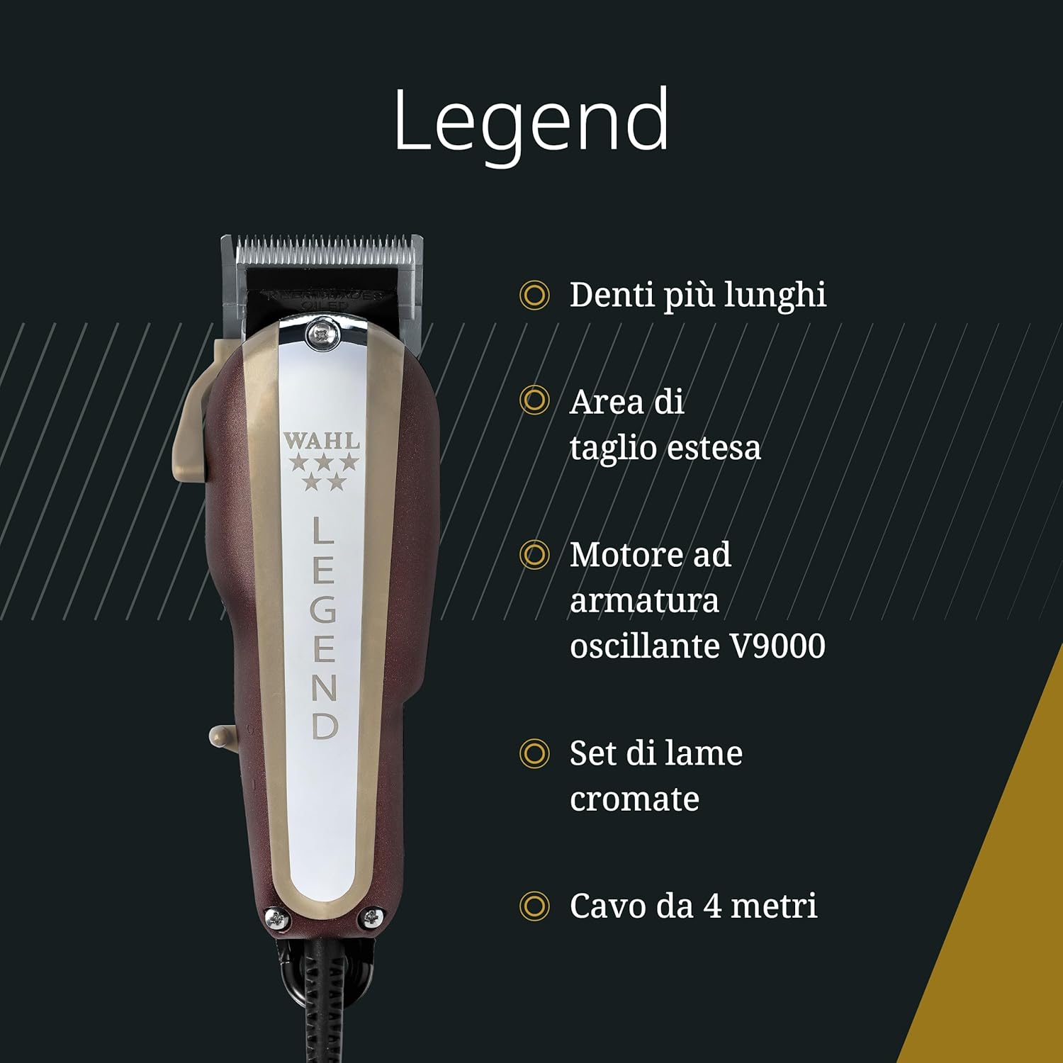 Wahl Legend, Tagliacapelli Professionale.Professioneller Clipper.Haarschneider.