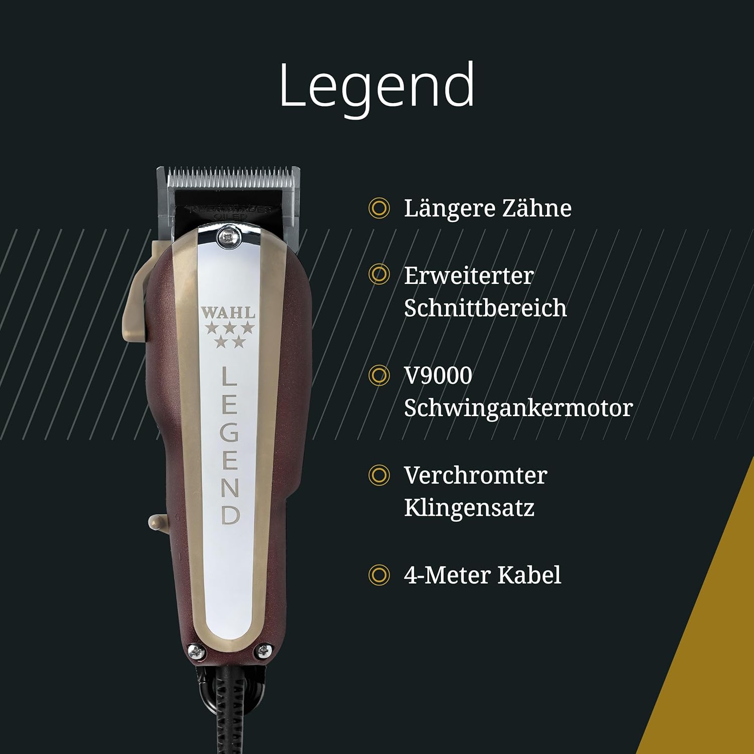 Wahl Legend, Tagliacapelli Professionale.Professioneller Clipper.Haarschneider.