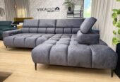 Modernes Ecksofa mit elektrischer Sitztiefenverstellung – sofort verfügbar